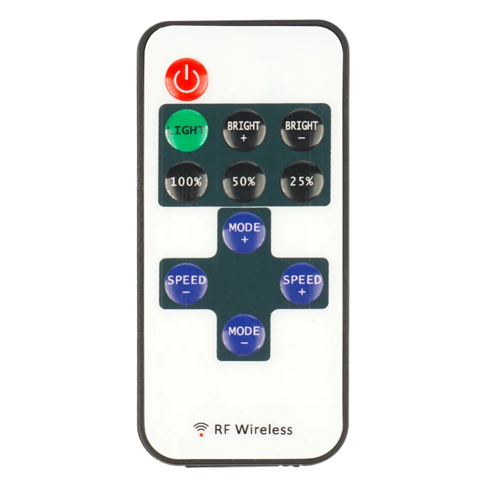 RF беспроводной светодиодный контроллер DC5V 24V 12A диммер одноцветная Светодиодная