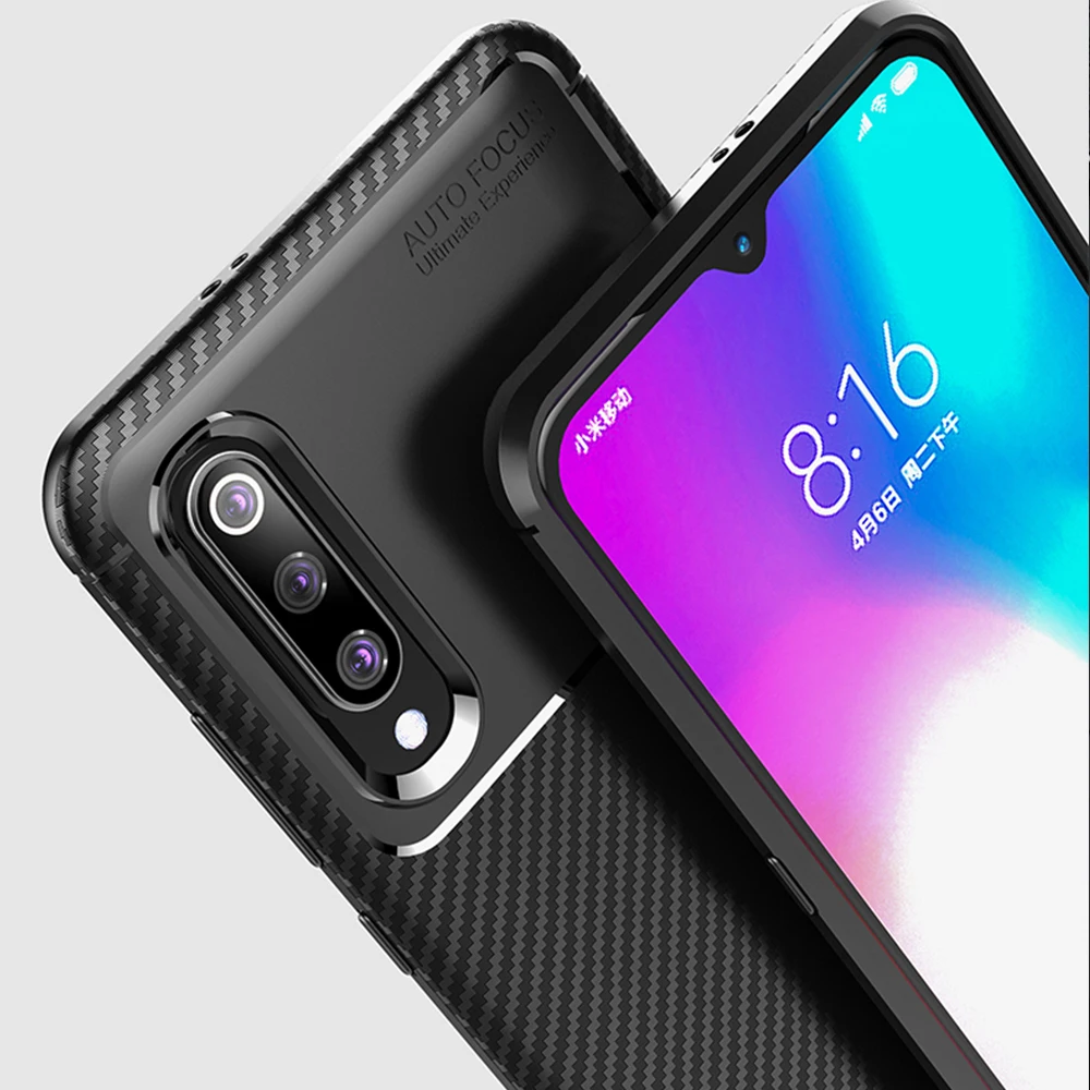 Для Xiaomi mi A3 A 3 чехол роскошный чехол из углеродного волокна противоударный чехол для телефона для mi 9 Lite CC 9 CC 9e Чехол Ультра подходит бампер оболочка