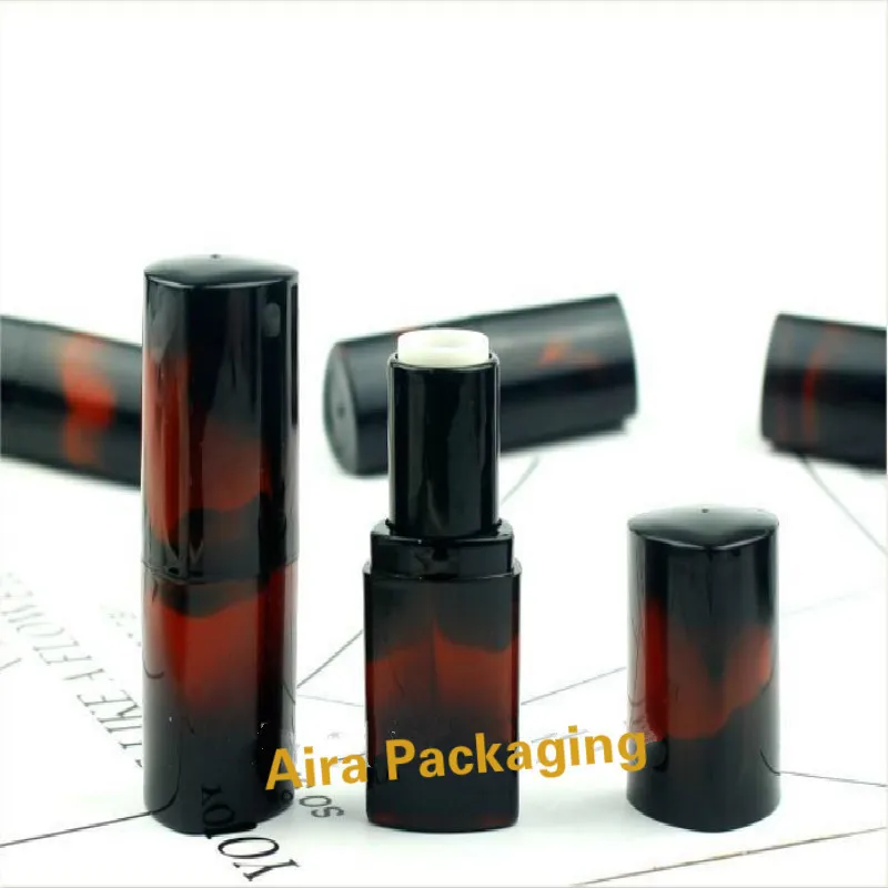 50pcs/lot New Arrival Empty Plastic Lip Balm Containers 12.1mm High-end Lip Balm Storage Bottle Lip Rouge Filler Lip Beauty Tool
