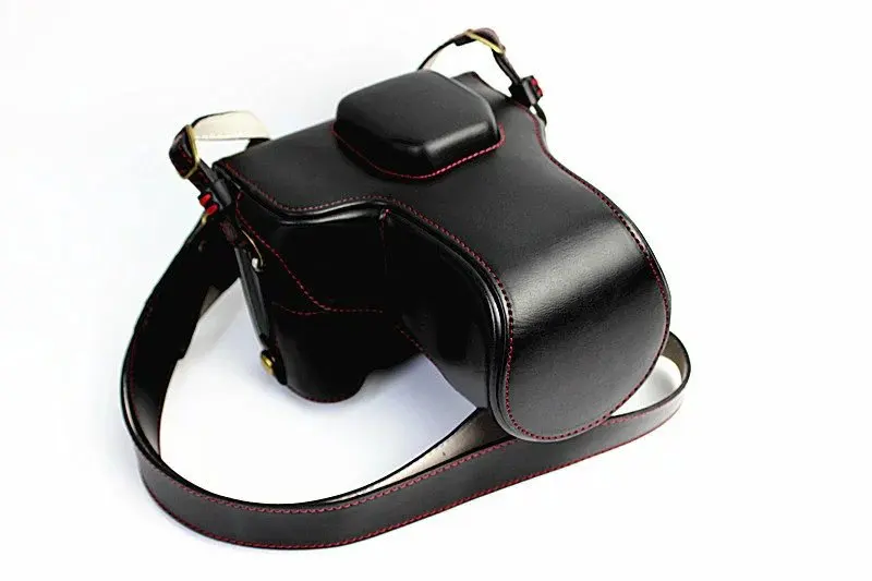 Чехол для фотоаппарата Fujifilm XT1 тонкий чехол с отверстием батареи и ремешком|leather