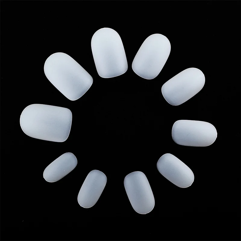 Pontas das Unhas Dicas da Arte do Prego Conjuntos Case 0.1mm Tamanhos Extra Fina Rodada Natural Cobertura Completa Falso A0471 10 300 Pcs –
