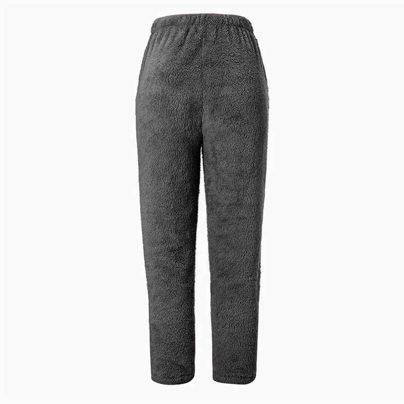 Женские меховые теплые зимние флисовые штаны для фитнеса Pantalones De Cintura Mediados Mujer Femme