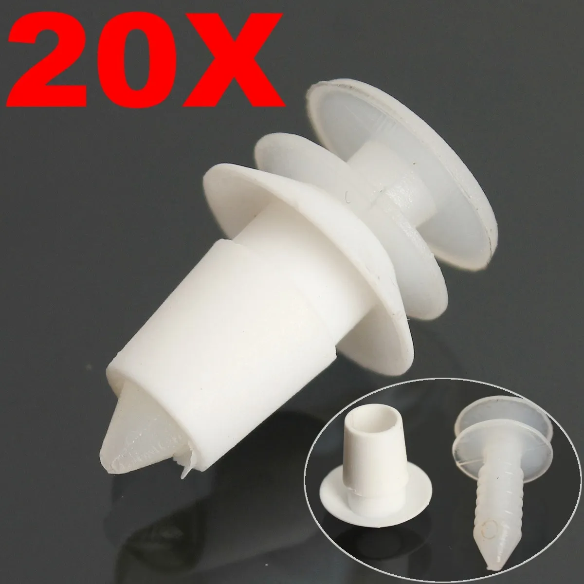 

20pcs Insert Interior Trims Clips + Grommets Plastic For VW Transporter T5 Panel