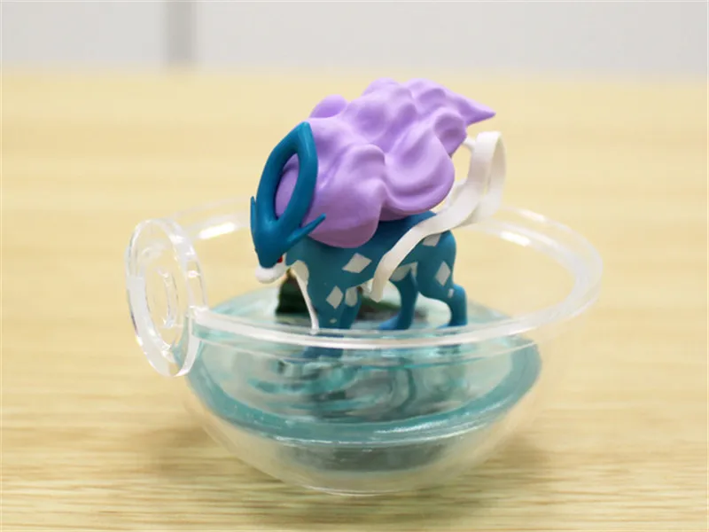 6 шт./компл. прозрачный шар Пикачу Chikorita Articuno Иви ПКМ фигурка игрушки украшения комнаты подарки для детей