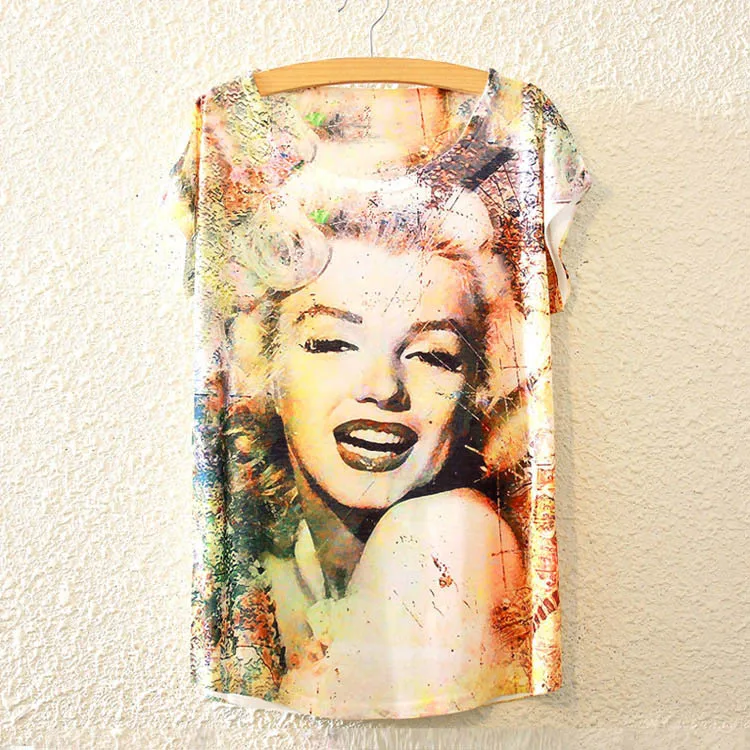 Базовые простые футболки с цветочным принтом размера плюс 25 женские