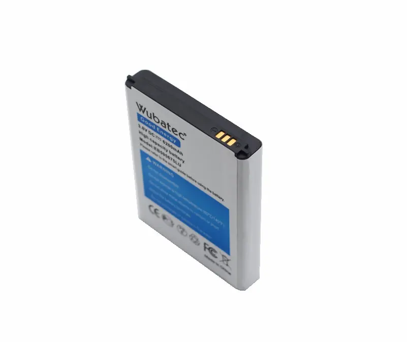 Аккумулятор Wubatec 2x6200 мАч Note2 EB595675LU для Samsung Galaxy Note 2 N7100 E250 LTE N7105 N7102 T889 i605 i317