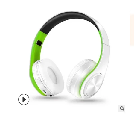 Темно-зеленый YEINDBOO модные беспроводные наушники Bluetooth гарнитура наушники с микрофоном для ПК мобильного телефона музыка - Цвет: Темно-зеленый