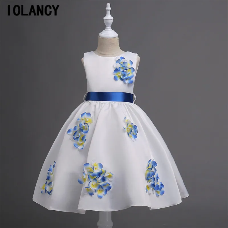 Flower Girl Dresses Appliques Kids Prom Wedding Dress Ball Gown Pageant Vestidos De Comunion for 3-16 Years GDR316 | Детская одежда и