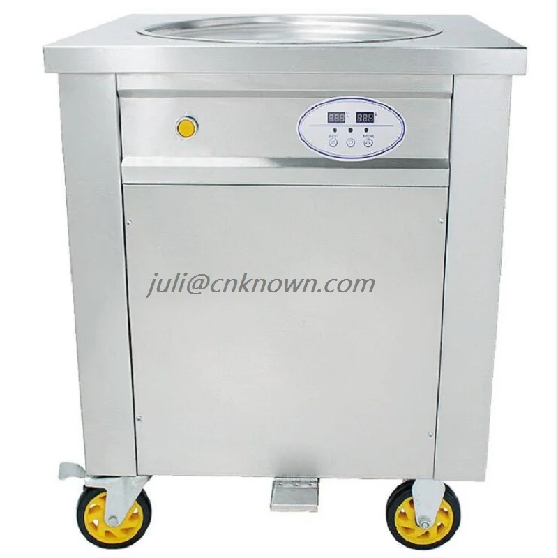 

Popular Thailand Fried Ice Cream Fry Roller Roll Rolling Ice Cream Machine