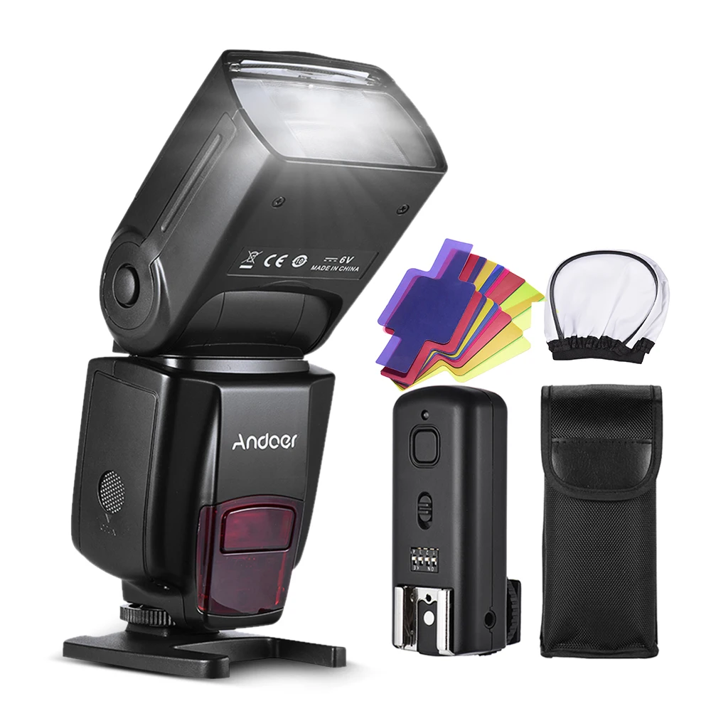 Универсальная Беспроводная вспышка Andoer AD560 IV Pro 2 4G для Canon/Nikon/Sony DSLR с цветными