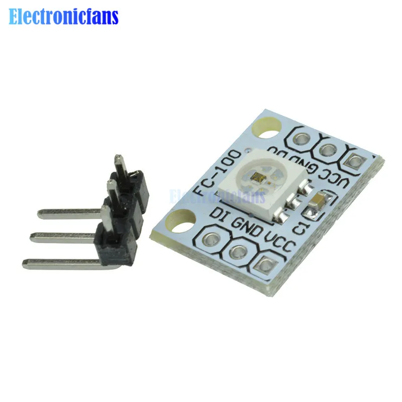 WS 2812 2811 5050 RGB панельная светодиодная лампочка модуль Радуга светодиодный 1-бит 5 V