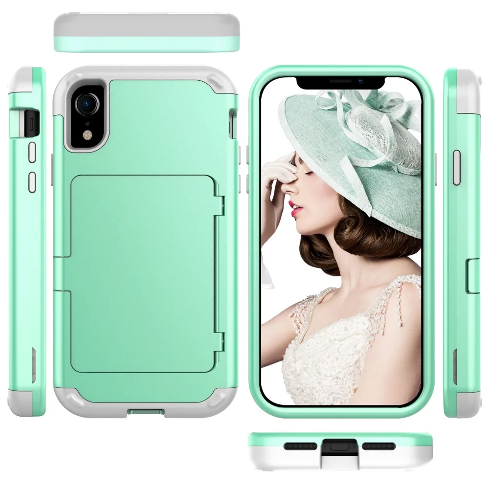 Роскошный силиконовый + PC чехол для iPhone X XS Max милый ударопрочный Прочный