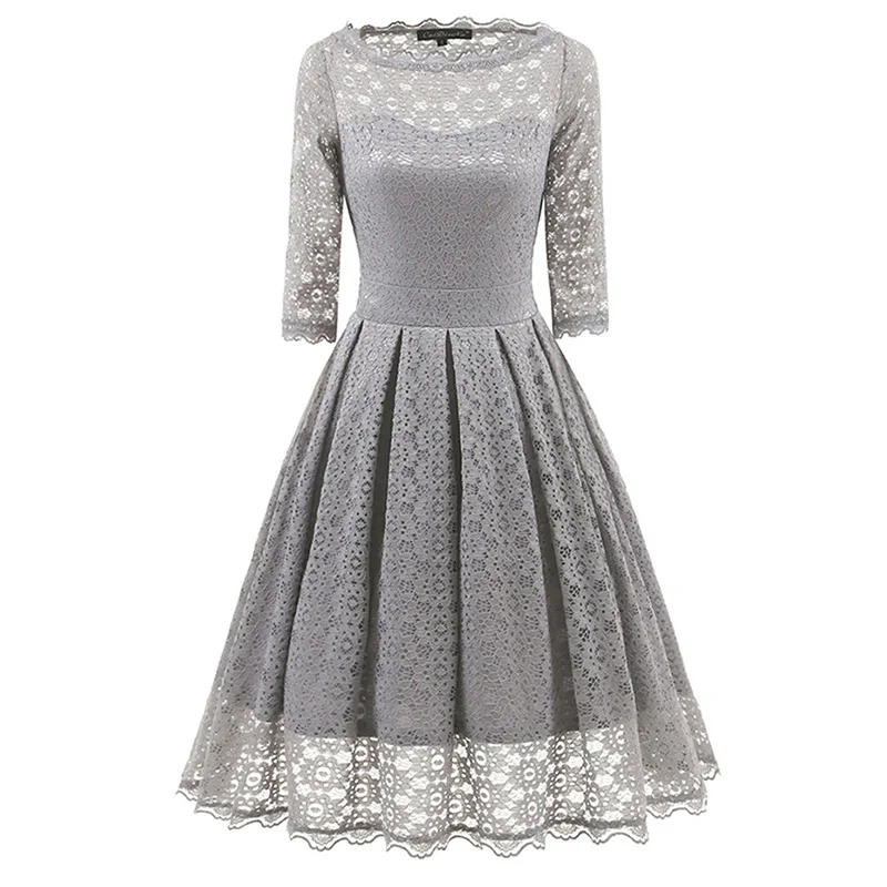 Sishot женские кружевные платья 2018 весенние черные линии Slash шеи Элегантный 3/4 рукав