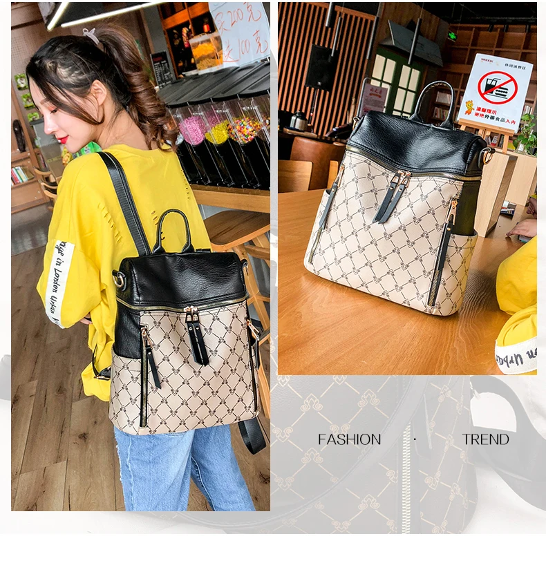 Новое поступление Mochila Feminina, женский рюкзак из искусственной кожи, Ретро стиль, женские школьные сумки с широким ремешком для девочек-подростков, дорожные сумки через плечо