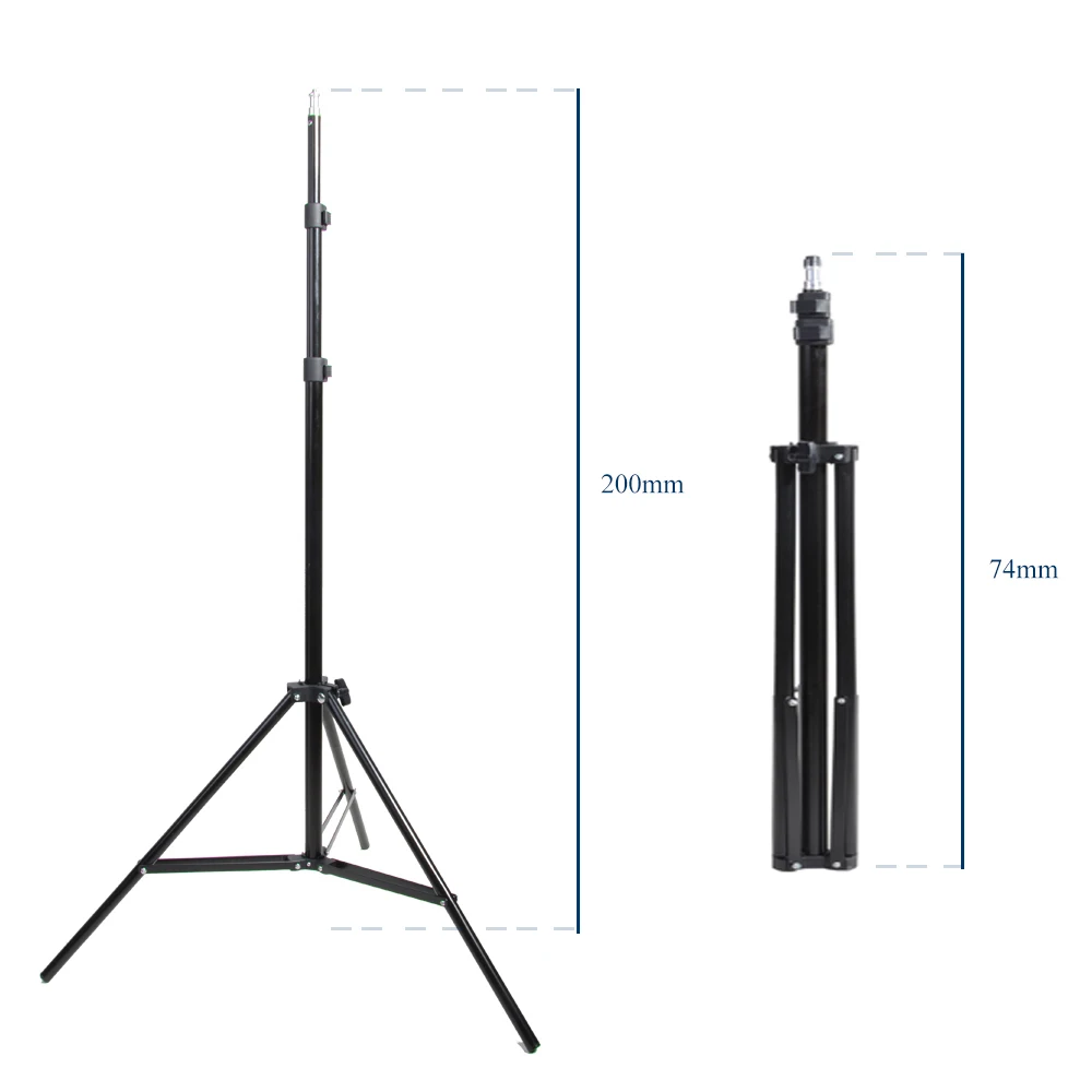 Штатив для фотостудии 2 м 79 дюймов с винтовой головкой 1/4|Осветительные стойки и