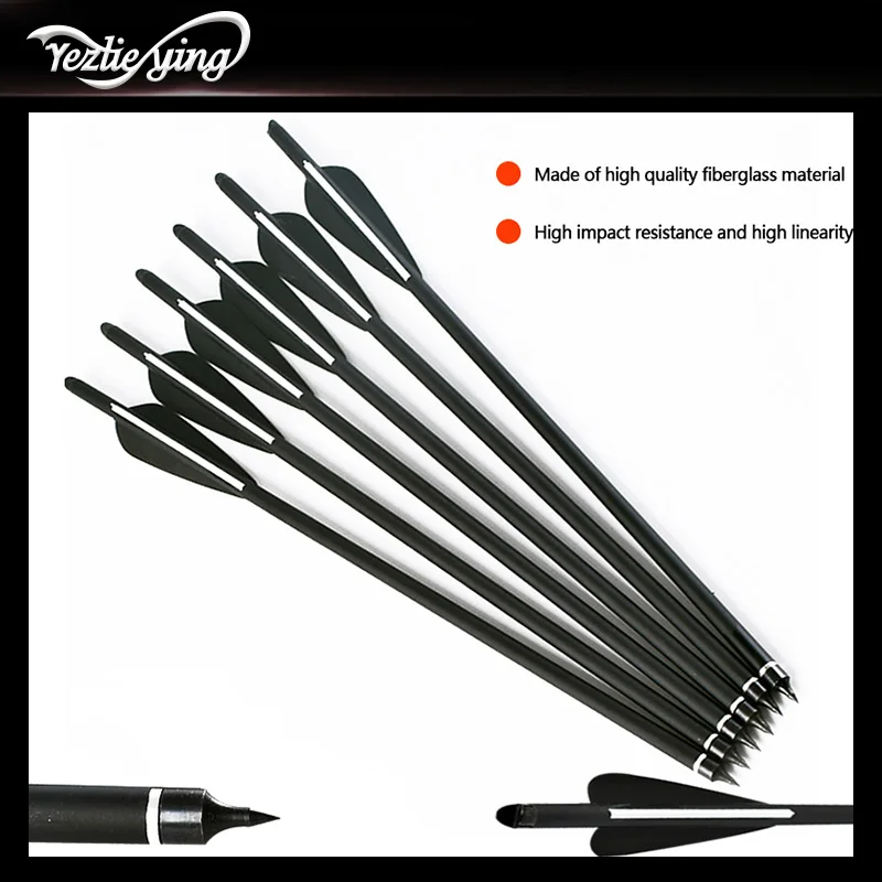 24pcs topoint archery 17inch length Hunting Carbon arrow Black and white TPU Streamline Vanes Feather for Recurve/Compound Bow | Спорт и