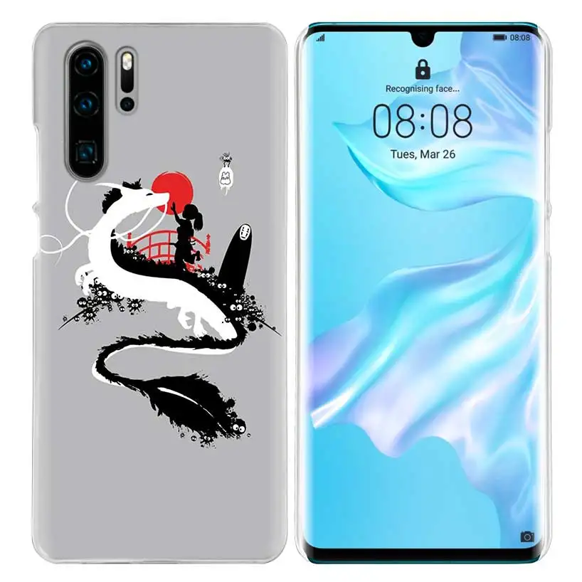 Чехол Studio Ghibli Spirited Totoro для huawei P20 P30 P Smart Nova 4 3i P10 P9 P8 mate 10 20 lite Pro Mini жесткий чехол для телефона - Цвет: 08
