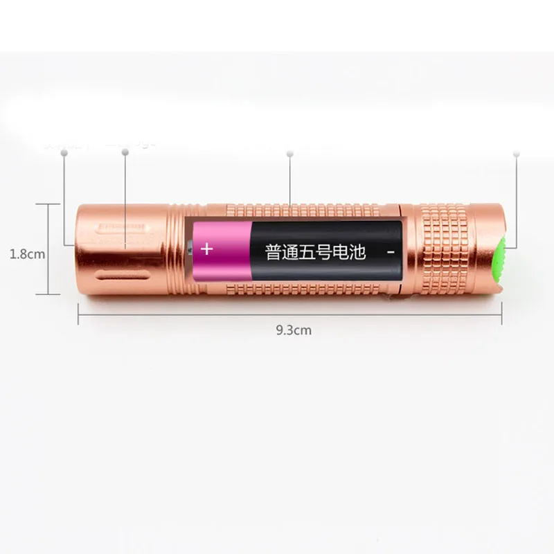 Светодиодный УФ светильник 365nm фиолетовая вспышка фонарь батарея аа черный для