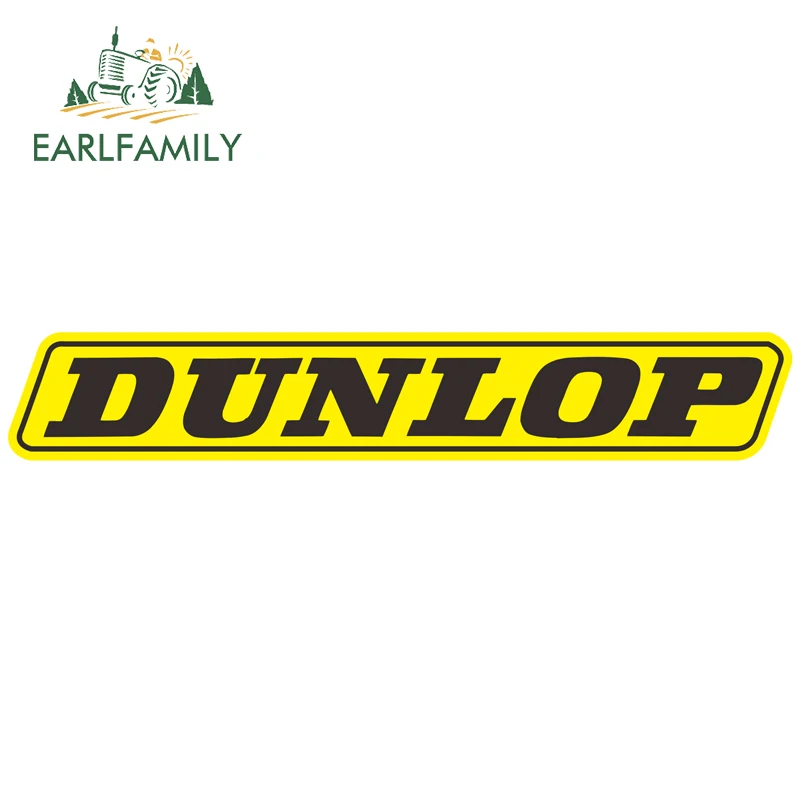 EARLFAMILY 15 см x 2,5 см для DUNLOP виниловая наклейка задняя наклейка на ветровое стекло автомобиля наклейки автомобильное окно бампер украшение автомобиля Стайлинг