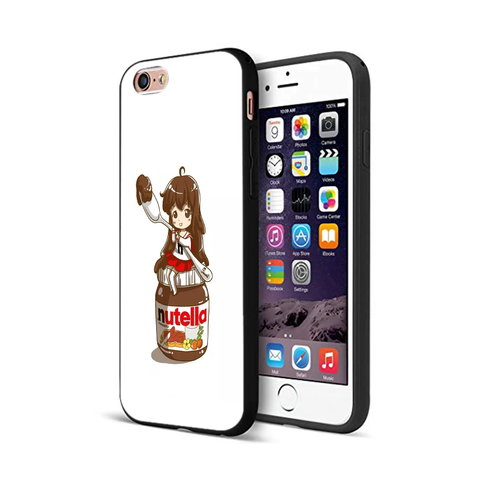 Черный чехол из ТПУ для iphone 5 5s se 6 6s 7 8 plus x 10 XR XS 11 pro MAX с шоколадной едой Tumblr