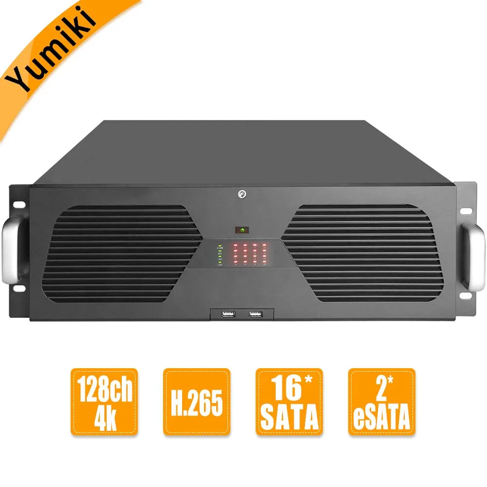 Видеорегистратор NVR каналов 4K/МП H.265/H.264 16 SATA UHD IP камер система
