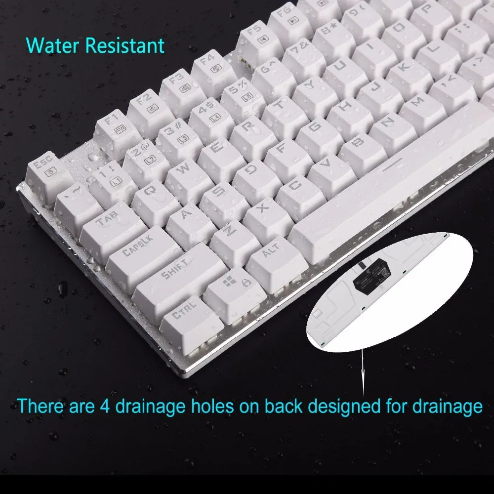Z88 RGB Механическая игровая клавиатура красный переключатель линейный тихий