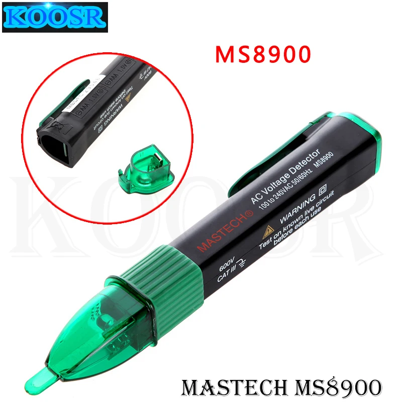 Mastech 100 V-240 V бесконтактный Тестер датчика детектора напряжения переменного тока Ручка MASTECH MS8900 тестовая ручка для проверки напряжения и тока
