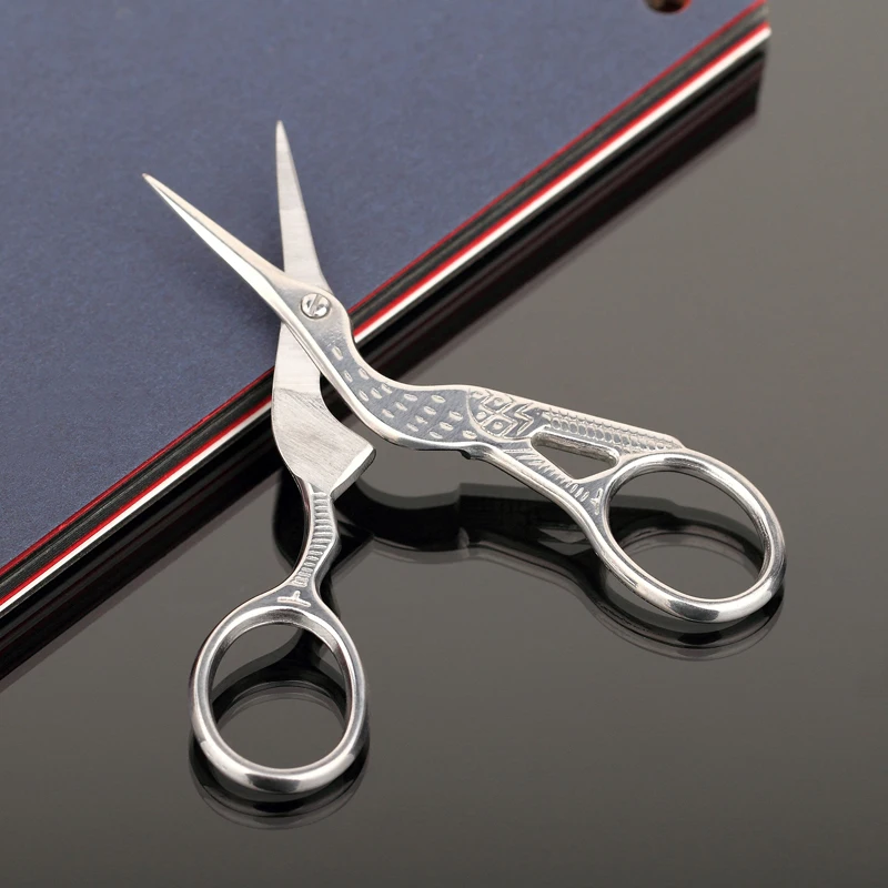 Нержавеющая форма бровей ножницы макияж изогнутые для портативные