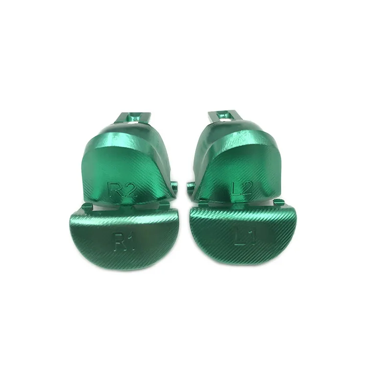 green L1 R1 L2 R2 Металлические пуговицы в виде пуль thumbstick cap L1 R1 L2 R2 Dpad алюминиевые кнопки для PS4 Slim Pro контроллер Dualshock 4 JDM040 JDS040 - Цвет: green L1 R1 L2 R2