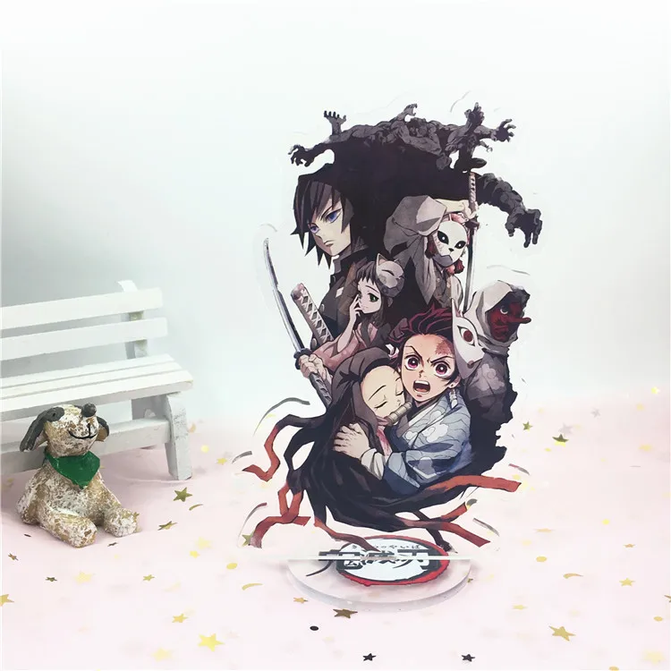 Аниме демон убийца Kimetsu no Yaiba брелок Kamado Tanjirou Hashibira Inosuke Tomioka Giyuu милый забавный мультфильм акриловый брелок