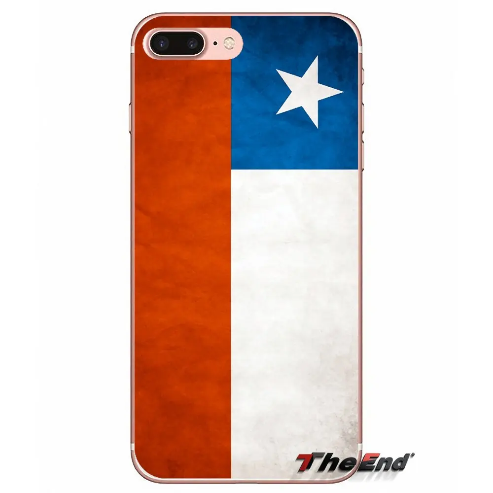 Чили Флаг для iPhone X 4 4S 5 5S 5C SE 6 6S 7 8 Plus Samsung Galaxy J1 J3 J5 J7 A3 A5 2016 2017 аксессуары чехлы