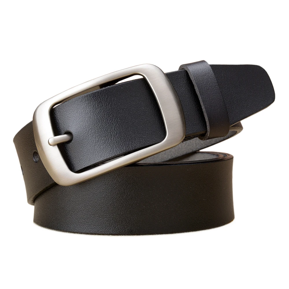 

Cow leather belt men pin buckle fancy vintage jeans male genuine leather strap belts male cummerbunds belt men dress belt black
