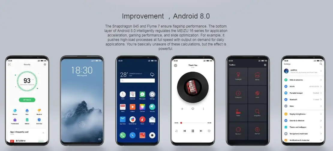Глобальная версия Meizu 16th, 16 ГБ, 6 ГБ, 64 ГБ, Восьмиядерный процессор Snapdragon 845, 6,0 дюймов, 2160x1080 P, фронтальный, МП, встроенный экран, отпечаток пальца, мобильный телефон