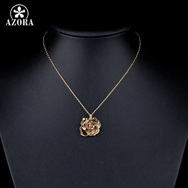 Новое сверкающее ожерелье AZORA с кубическим цирконием TN0053|necklace ocean|necklace juicynecklace t-bar