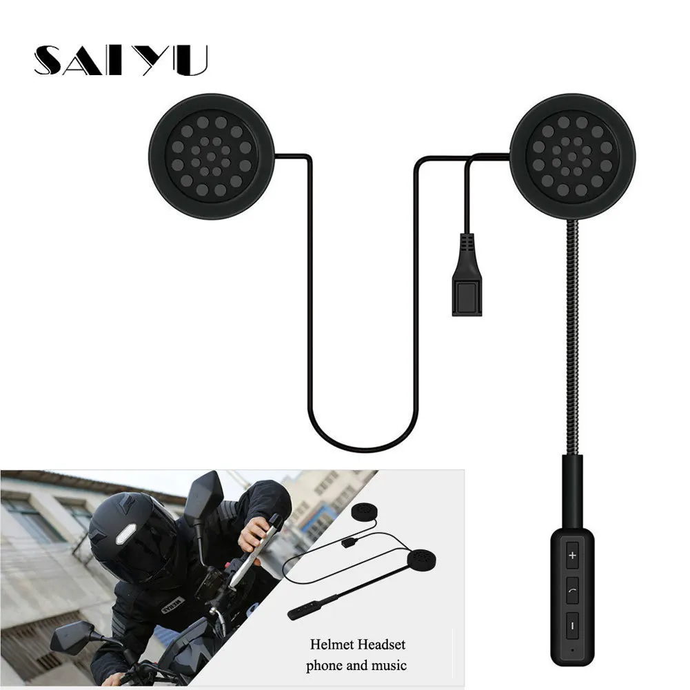 SAIYU мотоциклетный шлем гарнитура Bluetooth беспроводной свободные руки колонки