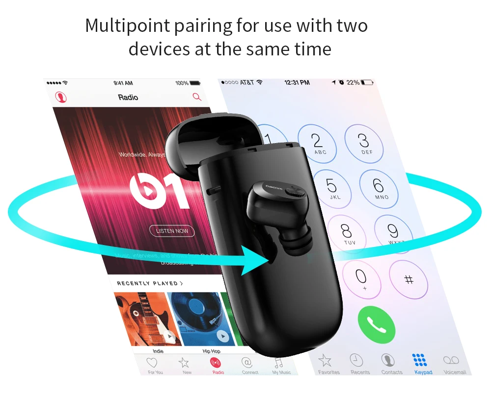 Dacom K6P обновленная версия новая мини Bluetooth гарнитура телефон один беспроводной в ухо наушники для девочек Дети Мужчины