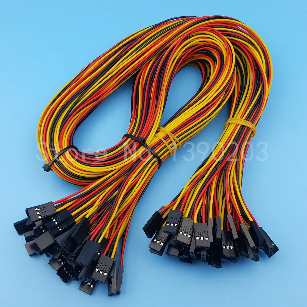 Соединитель Dupont 26AWG с двумя концами 2 54 мм 70 см 50 шт.|2.54mm female dupont|pitch connector3pin wire |