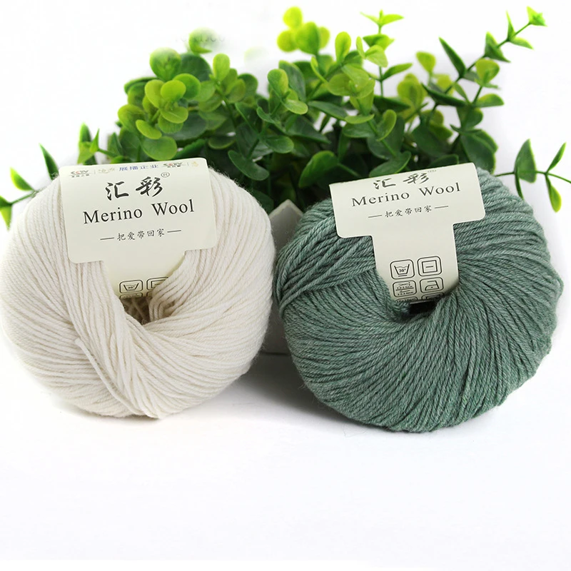 2 шт. 100% мериносовая шерсть пряжа ручное вязание теплые детские шарфы носки
