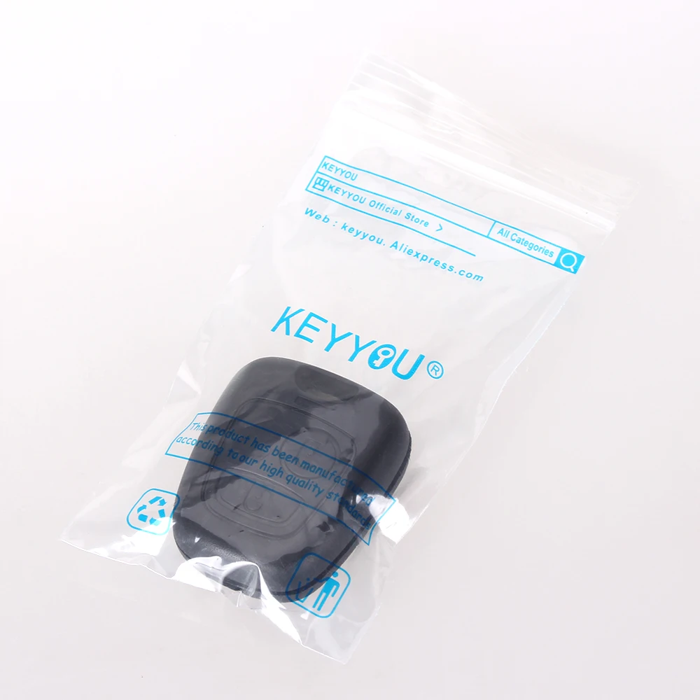 KEYYOU 20X 2 кнопки дистанционного ключа автомобиля оболочки Брелок чехол для Peugeot 206