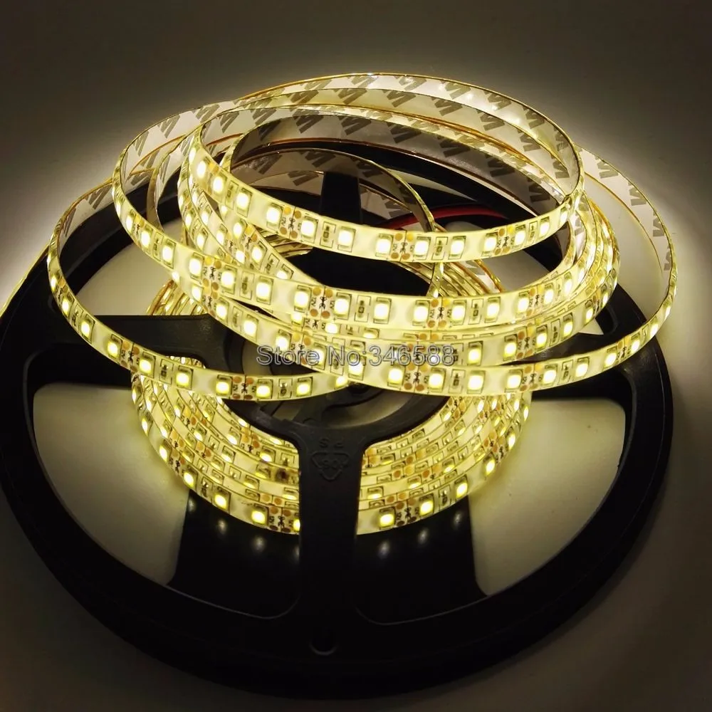 5 м 600 светодиодный 2835 SMD Светодиодная лента, 12 В гибкий светодиодный лента 120 светодиодный/М лента, белый/теплый белый/синий/зеленый/красный/фиолетовый/розовый IP20 IP65