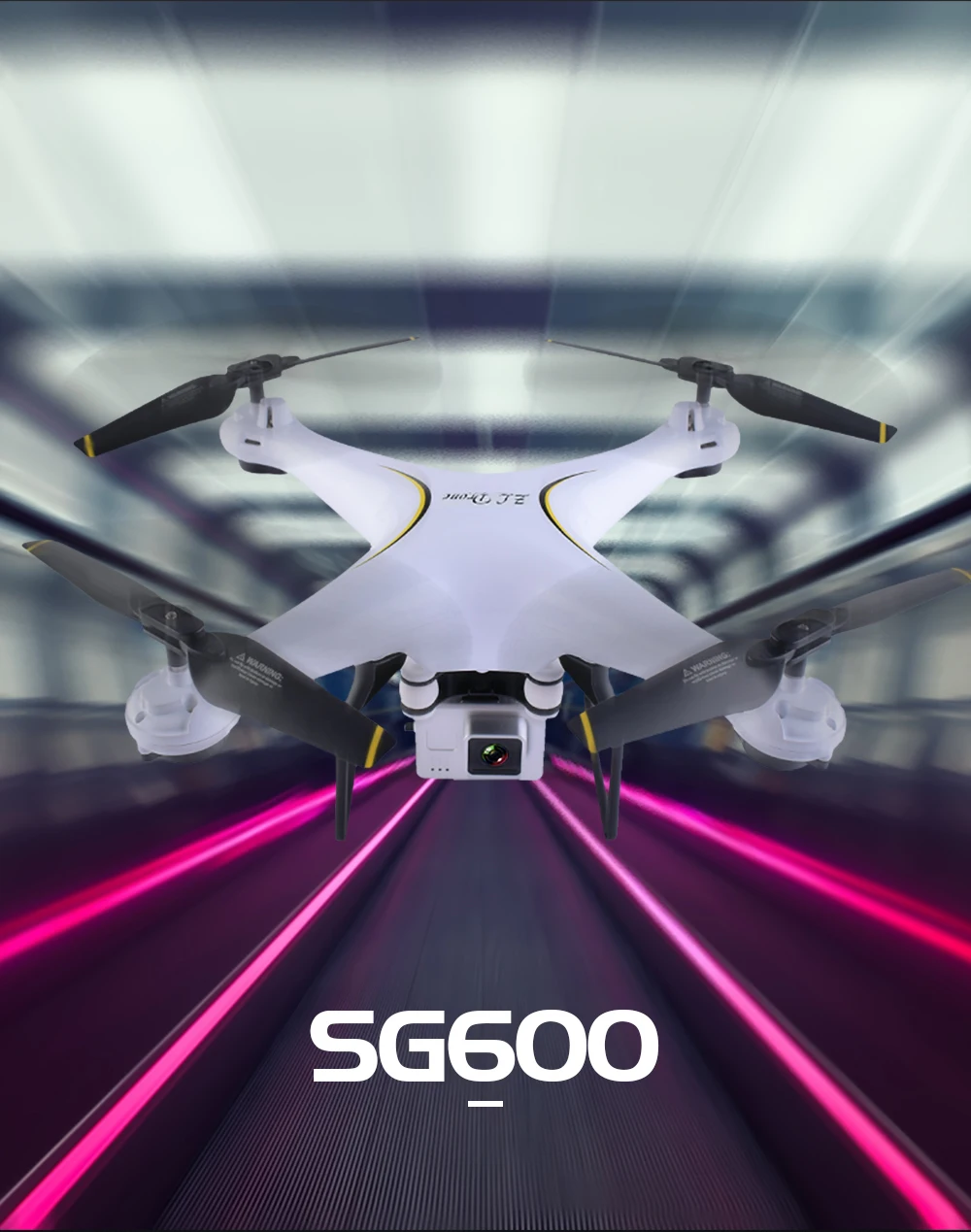 SG600 Профессиональный Дрон с камерой светодиодный 2MP HD WiFi FPV широкоугольный высота отверстие RC Квадрокоптер вертолет игрушки подарок VS E58 X5HW