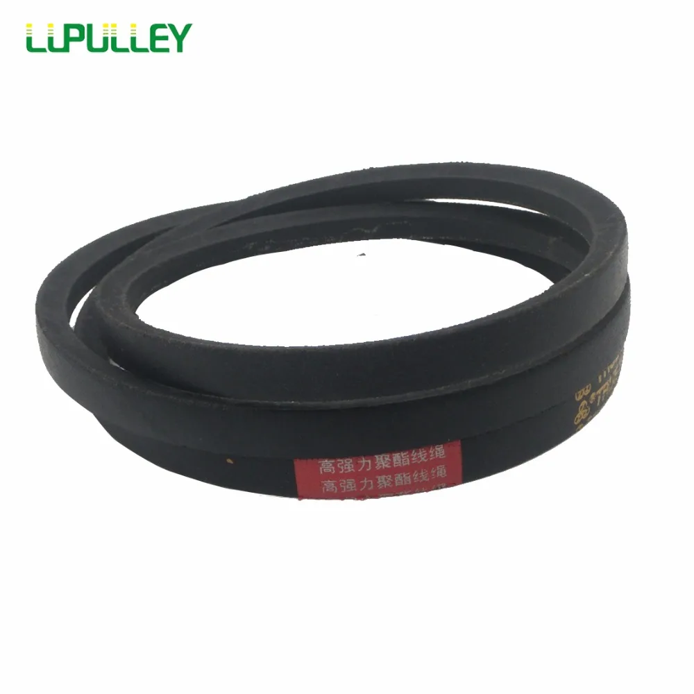 Поясной ремень LUPULLEY A типа черный резиновый ленточный с v-образным вырезом для
