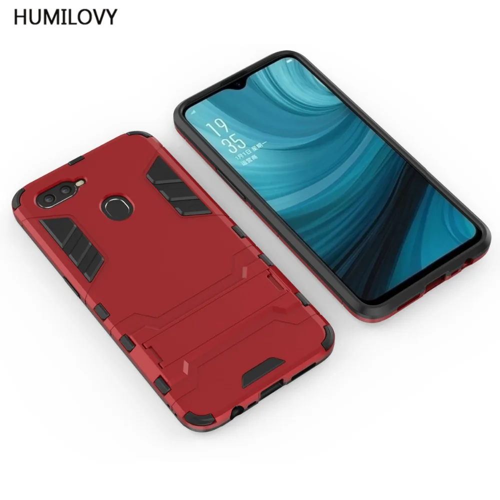 Для Coque OPPO A7 чехол Роскошный тонкий Робот Броня резиновый пластиковый для