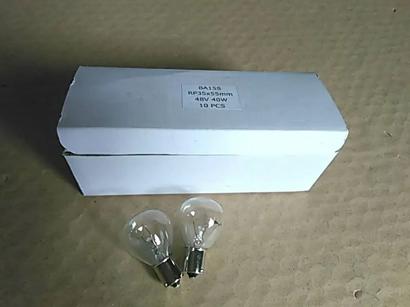 

BA15S 48V 40W Lamp Bulb For Headlight Head Lamp Working Light Japanese Toyotaa TCM Nichiyu Komatsu Nissan Electric Forklift