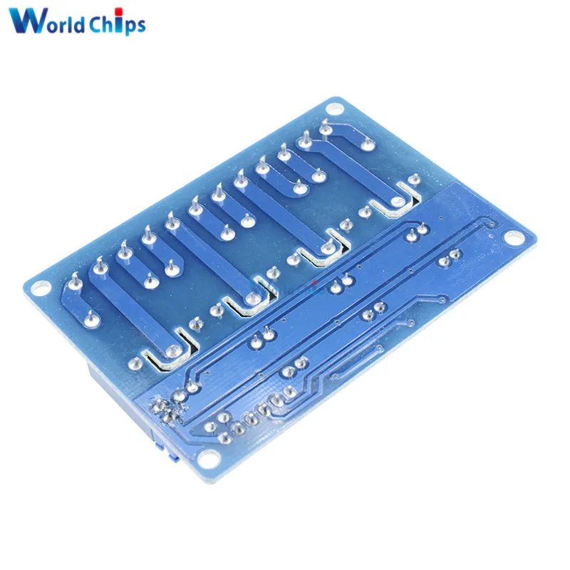 4 канальное реле постоянного тока 12 В модульный оптрон для Arduino ARM AVR DSP PIC MSP AC 250 10A DC