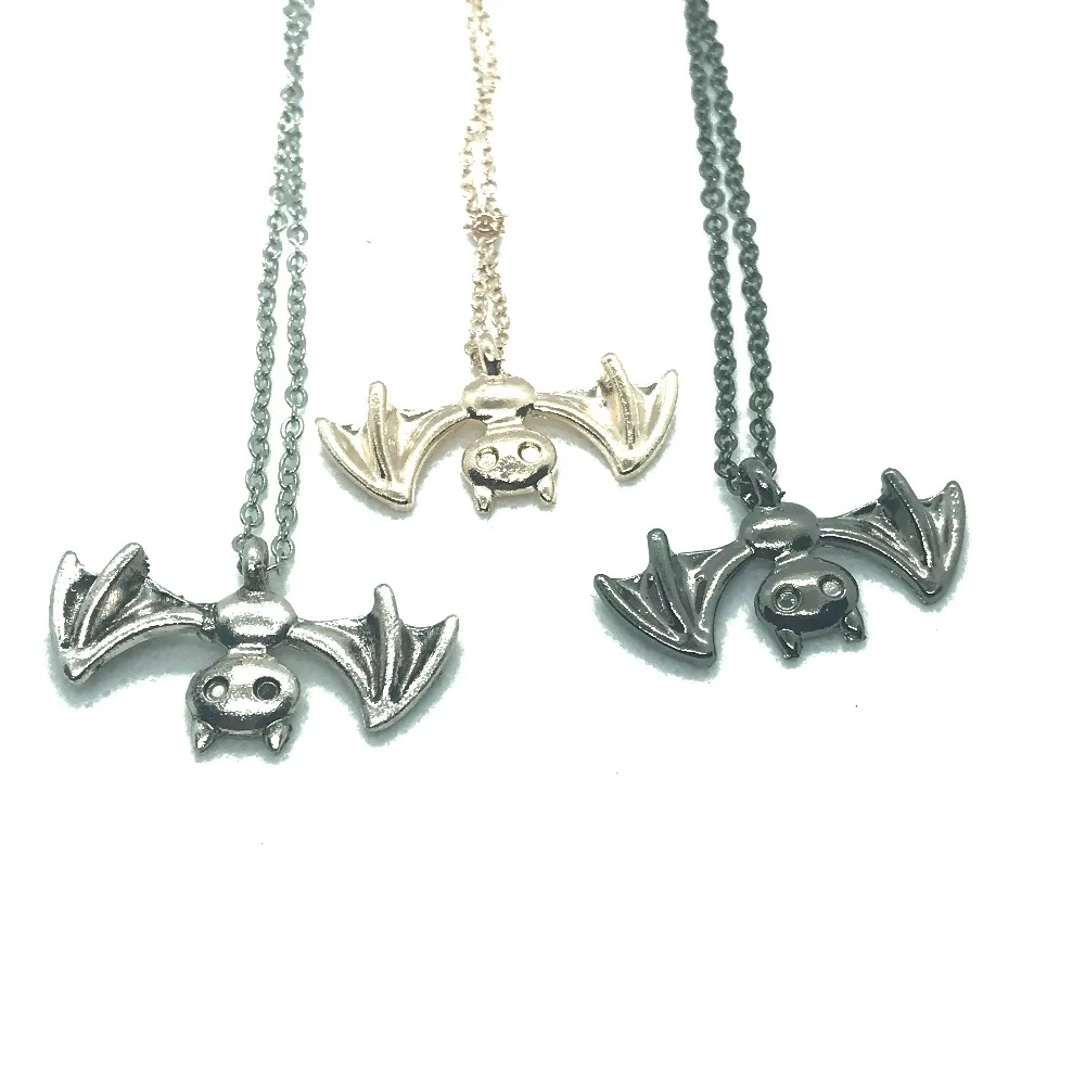 3 шт. модное ожерелье женское длинное кулон летучая мышь популярное летнее