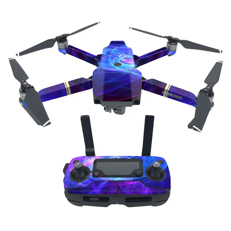 Для DJI Mavic Pro стикер кожи ПВХ Виниловый дизайн полноразмерная наклейка для Mavic Pro Корпус дрона+ пульт дистанционного управления+ ручки