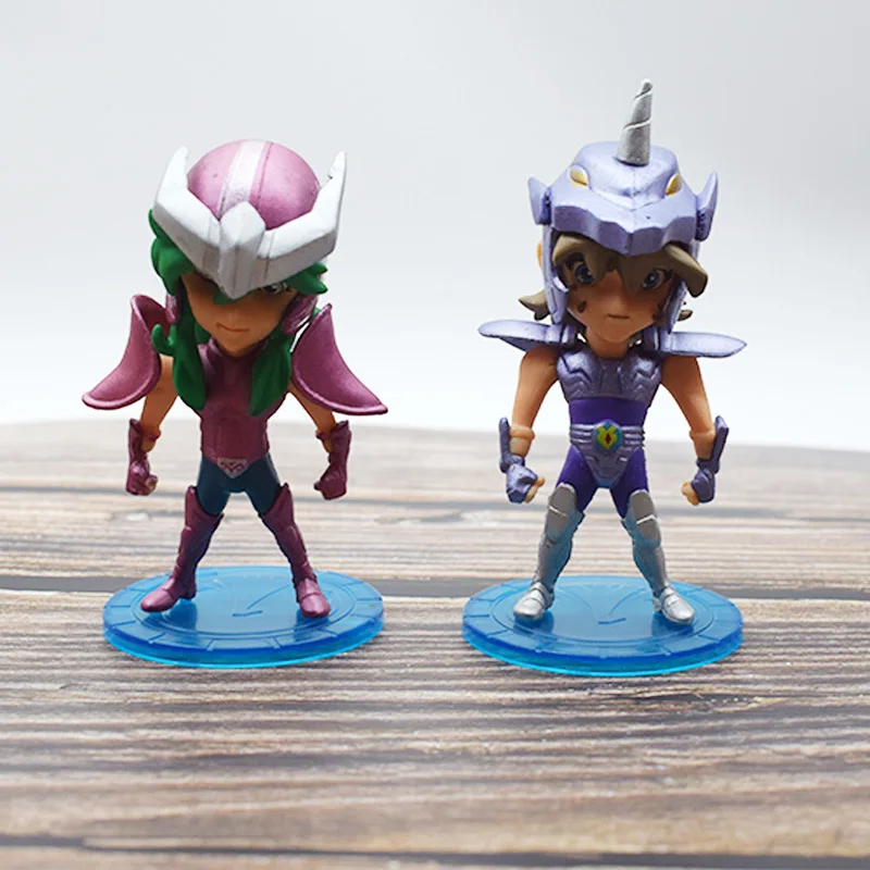 Фигурки героев мультфильма из ПВХ 5 шт./компл. Saint Seiya Myth Cloth Shiryu Shun Hyoga Jabu | Игрушки и