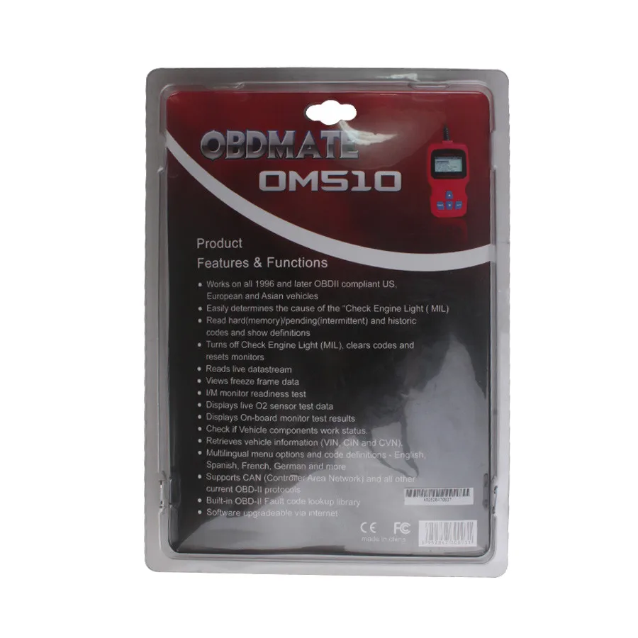Сканер чтения кодов OBD2 AUTOPHIX OBDMATE OM510 OBDII EOBD|obdmate om510|autophix obdmatecode scanner |