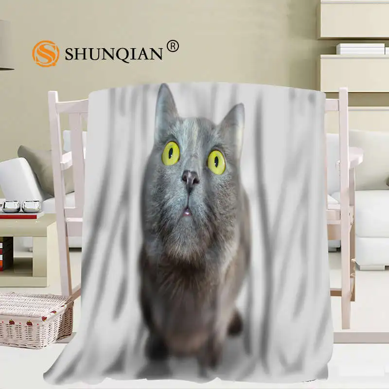 Offerte Personalizzato Animali Gatti Carino Coperta Manta Falafel Coperta Divano/Letto/Da Viaggio Aereo Plaid Set Di Biancheria Da Letto 56x80 Pollici 50X60inch 40X50inch